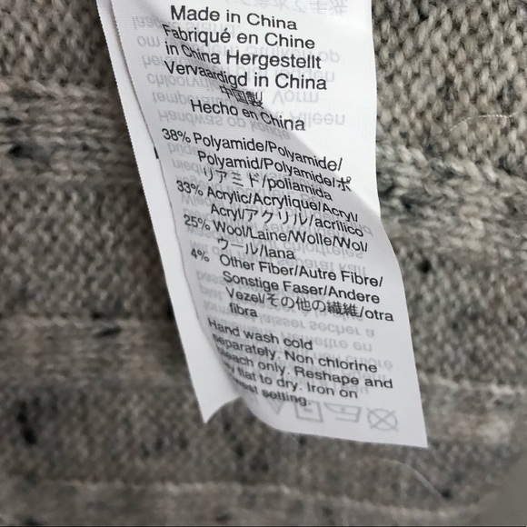 Madewell Gray Donegal Mockneck Sweater Dress XL - Picture 9 of 9